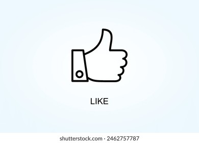 Like Vector Or Logo Sign Symbol Illustration