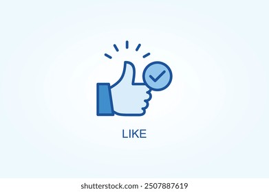Like Vector Or Logo Sign Symbol Illustration