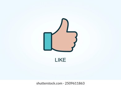 Like Vector Or Logo Sign Symbol Illustration