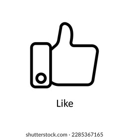 Like Vector   outline Icons. Simple stock illustration stock
