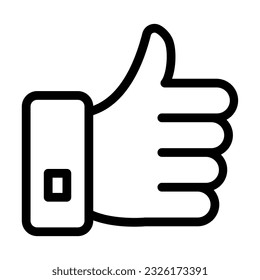 Like Vector Thick Line Icon For Personal And Commercial Use.
