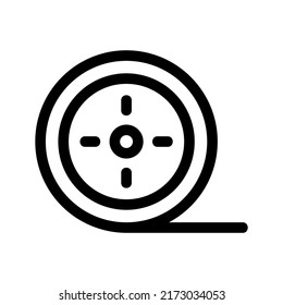 como icono de vídeo o logotipo símbolo de signo aislado ilustración vectorial - iconos vectoriales de estilo negro de alta calidad
