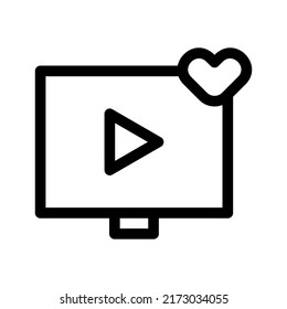 como icono de vídeo o logotipo símbolo de signo aislado ilustración vectorial - iconos vectoriales de estilo negro de alta calidad
