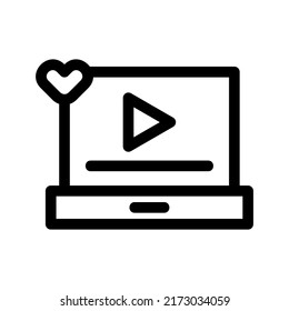 like video icon or logo isolated sign symbol vector illustration - high quality black style vector icons
