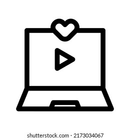 like video icon or logo isolated sign symbol vector illustration - high quality black style vector icons
