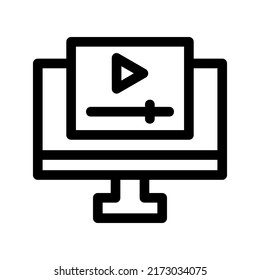 like video icon or logo isolated sign symbol vector illustration - high quality black style vector icons
