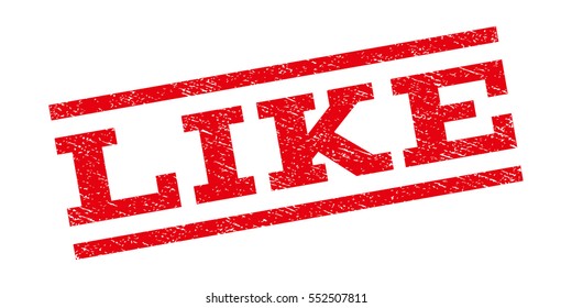 Like watermark stamp. Text caption between parallel lines with grunge design style. Rubber seal stamp with dirty texture. Vector red color ink imprint on a white background.