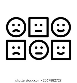 Likert Scale Icon Lineal Style Vector Illustration