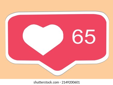 likes for beautiful and cute ads with numbers that will go from ten to one hundred