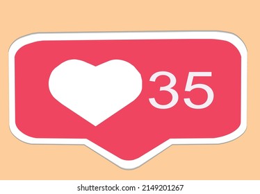 likes for beautiful and cute ads with numbers that will go from ten to one hundred
