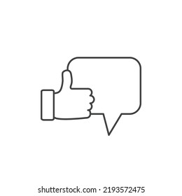 Likes with comment icons  symbol vector elements for infographic web