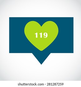 Likes counter icon