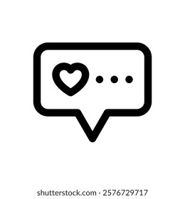 Likes. Editable stroke vector icon.