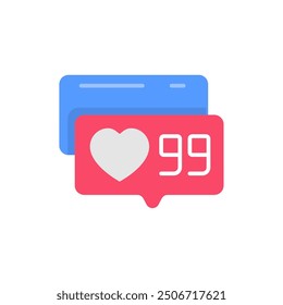 Likes Flat Icons, Vector illustration
