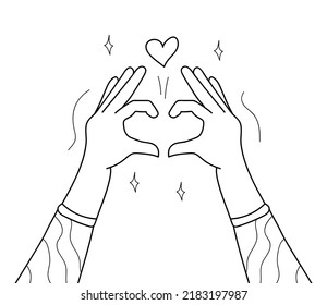 Likes giving concept vector in doodle style. Give hearts as love, impression, friendship. Followers like content in social net. Thank you sign. Give, share love. Volunteers icon.
