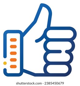 Likes Icon. Digital marketing concept. Outline color icon