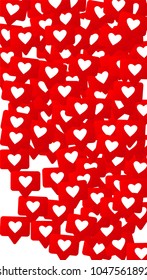 Likes Icons. Notifications with Likes. Social Media Marketing. Rating Scale Elements of Design for Web, Advertisement, Promotion, Marketing, Internet, App, SMM, CEO 