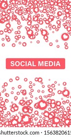 Likes Icons. Notifications with Likes. Social Media Marketing. Rating Scale Elements of Design for Web, Advertisement, Promotion, Marketing, Internet, App, SMM, CEO