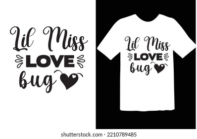 Lil Miss Love Bug Svg Design