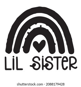 logo de lil hermana citas inspiradoras diseño de letras tipográficas