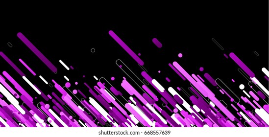 Lilac abstract background on black. Vector paper illustration.