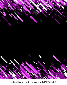 Lilac abstract background on black. Vector illustration.
