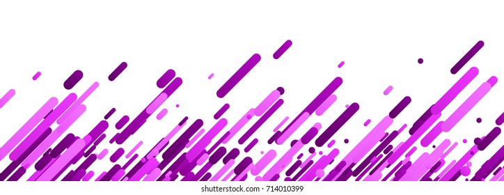 Lilac abstract banner on white. Vector paper illustration.