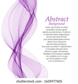 lilac abstract wave. vector template