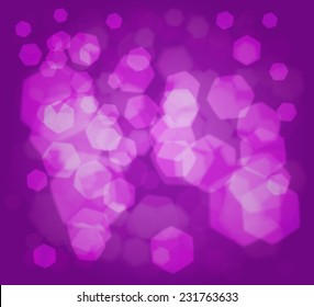 Lilac background with hexagonal shape 