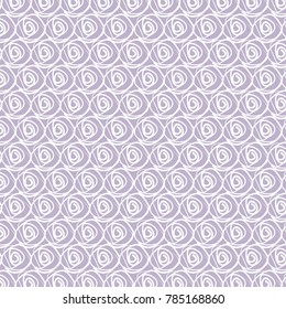 Lilac background with white spirals