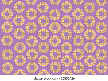 Lilac background with yellow rounds