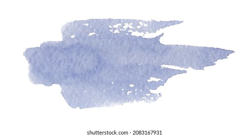 Lilac background for your text. Vector watercolor splash texture background isolated. Hand drawn blob, spot. Watercolor effects. Blue winter seasonal colors abstract background.