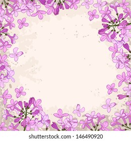 lilac blossom background, vector illustration, eps10