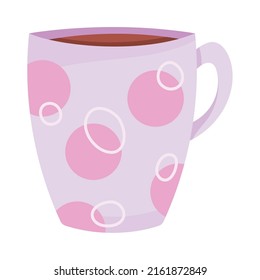 lilac ceramic cup dishware icon