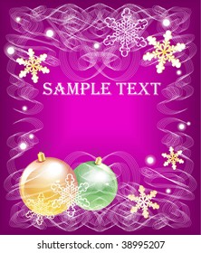 Lilac Christmas Background