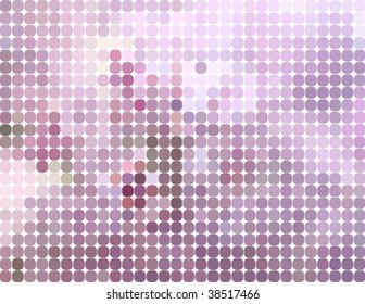 lilac circles mosaic tiles, vector