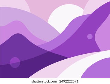 Lilac color abstract background with fluid shapes and gradients, perfect for modern designs.