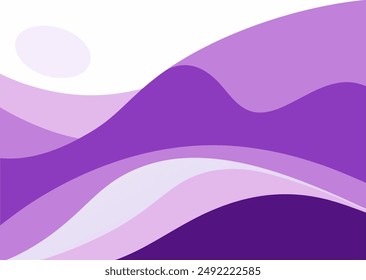Lilac color abstract background with fluid shapes and gradients, perfect for modern designs.