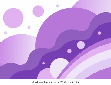 Lilac color abstract background with fluid shapes and gradients, perfect for modern designs.