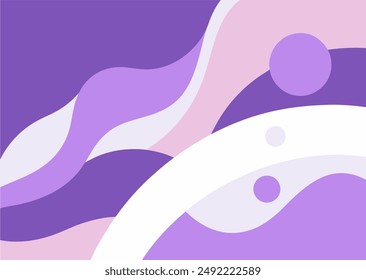 Lilac color abstract background with fluid shapes and gradients, perfect for modern designs.