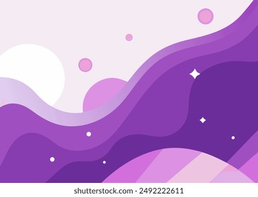 Lilac color abstract background with fluid shapes and gradients, perfect for modern designs.