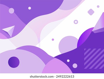 Lilac color abstract background with fluid shapes and gradients, perfect for modern designs.