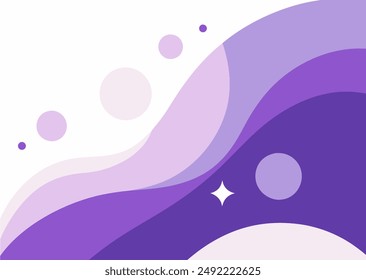 Lilac color abstract background with fluid shapes and gradients, perfect for modern designs.