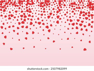 Lilac Confetti Background Pink Vector. Blank Frame Heart. Tender Party Pattern. Purple Heart Congratulation Texture. Fond Paper Backdrop.