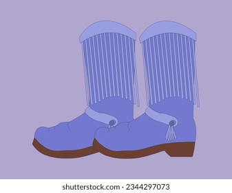 lilac cowboy boots with fringe