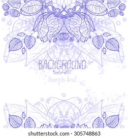 Lilac day. Background. Vector artwork for design.