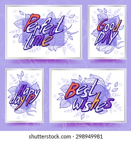 Lilac day. Vector artwork. 