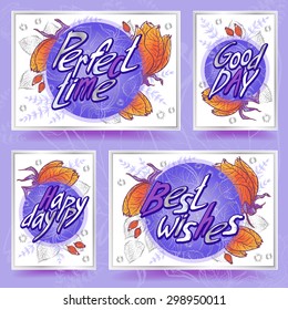 Lilac day. Vector artwork. 