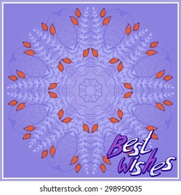 Lilac day. Vector artwork. 