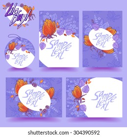 Lilac day. Vector artwork for design.